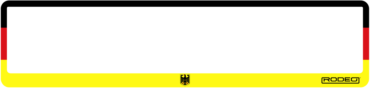 Portamatrículas Bandera Alemania | Diseño Sobrio y Elegante