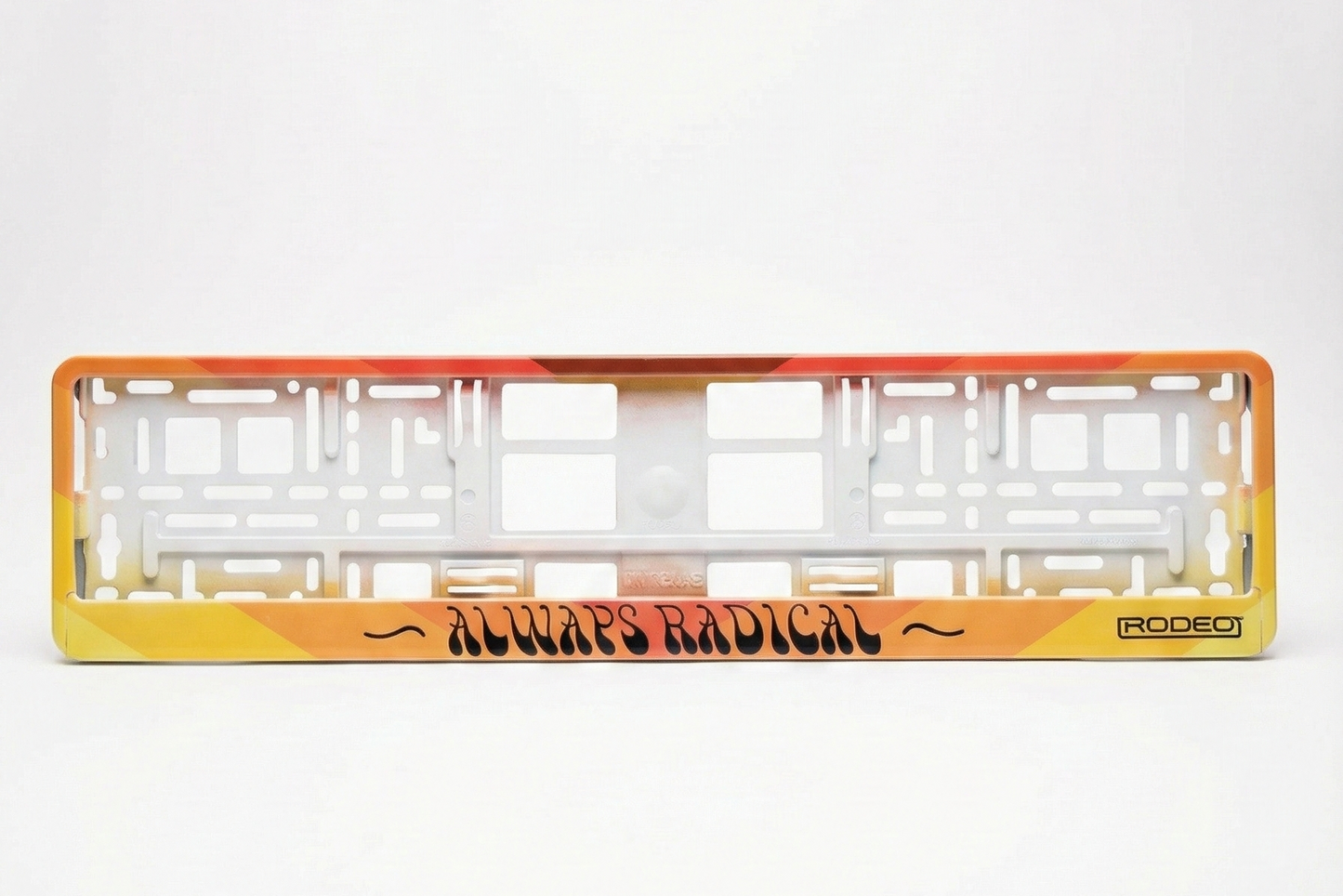 Portamatriculas Always Radical | Sunset Statement