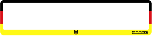 Portamatrículas Bandera Alemania | Diseño Sobrio y Elegante