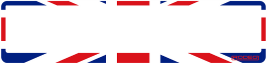 Portamatrículas Bandera UK | Espíritu Británico en la Carretera