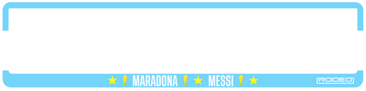 Portamatrículas Bandera Argentina | Homenaje a Maradona, Messi y los 3 Mundiales