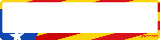 Portamatrículas decorativo con la bandera independentista Estelada catalana