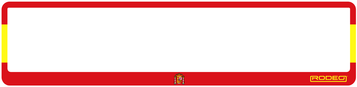 Portamatrículas decorativo con bandera de España para coche