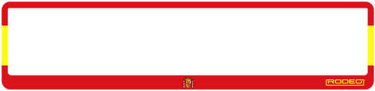 Portamatrículas decorativo con bandera de España para coche